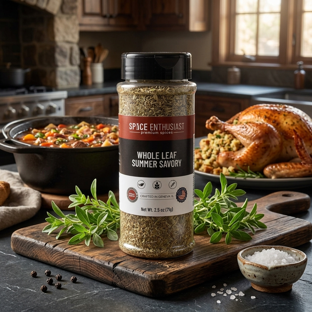 Spice Enthusiast Whole Leaf Summer Savory